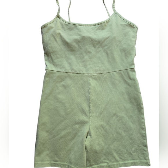 Madewell MWL Green Jersey Romper – Size Large - Picture 2 of 6